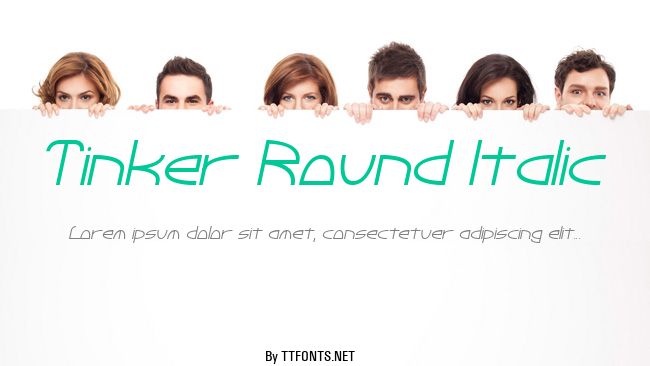 Tinker Round Italic example